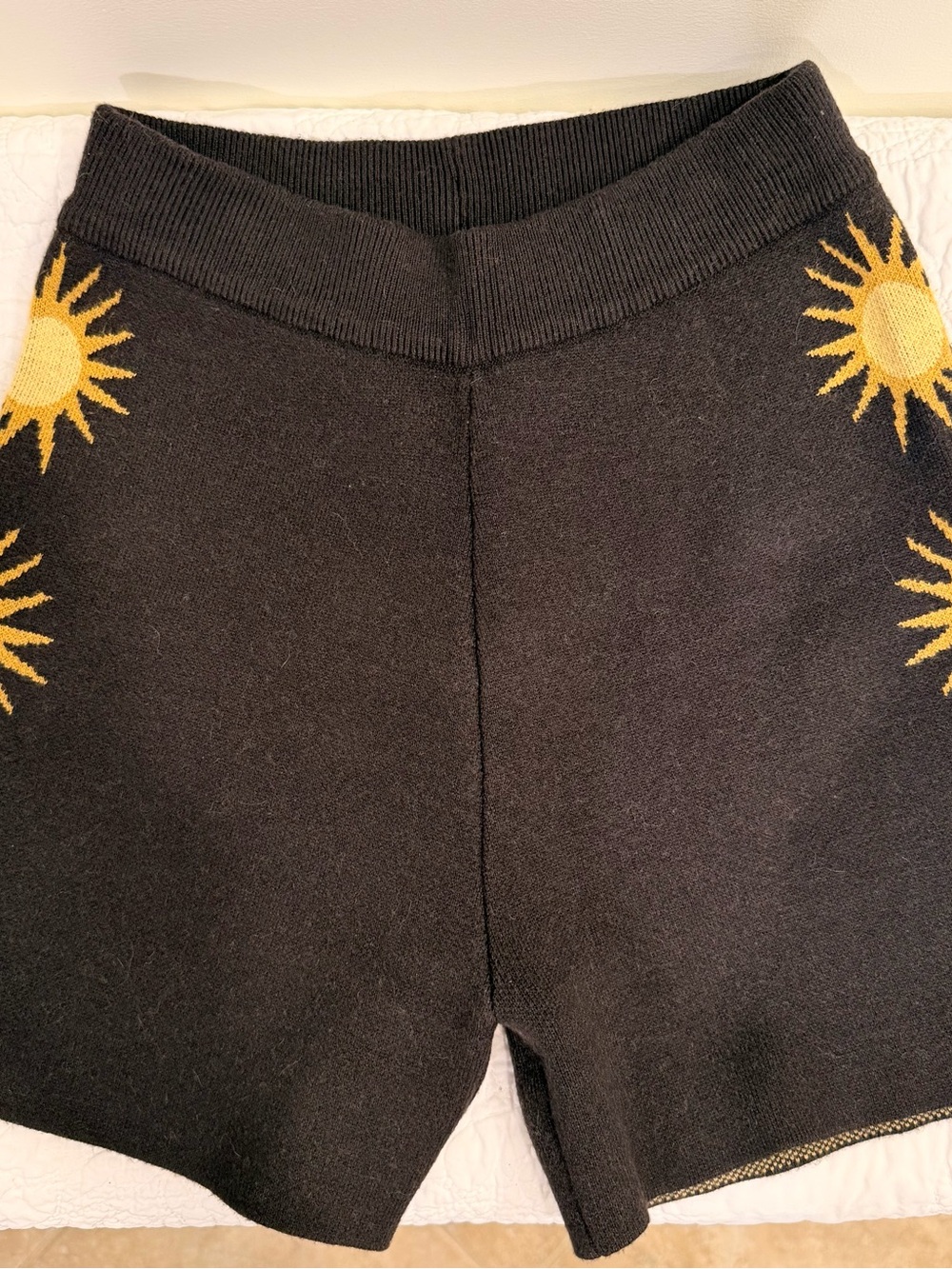 Billabong Sunburst Jacquard Knit High Waisted Shorts - Size S